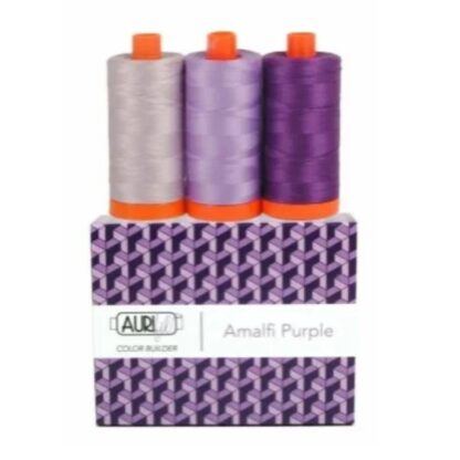 AURIFIL Amalfi Purple Color Builder Thread Collection 50wt 3 Large Spools AC50CP